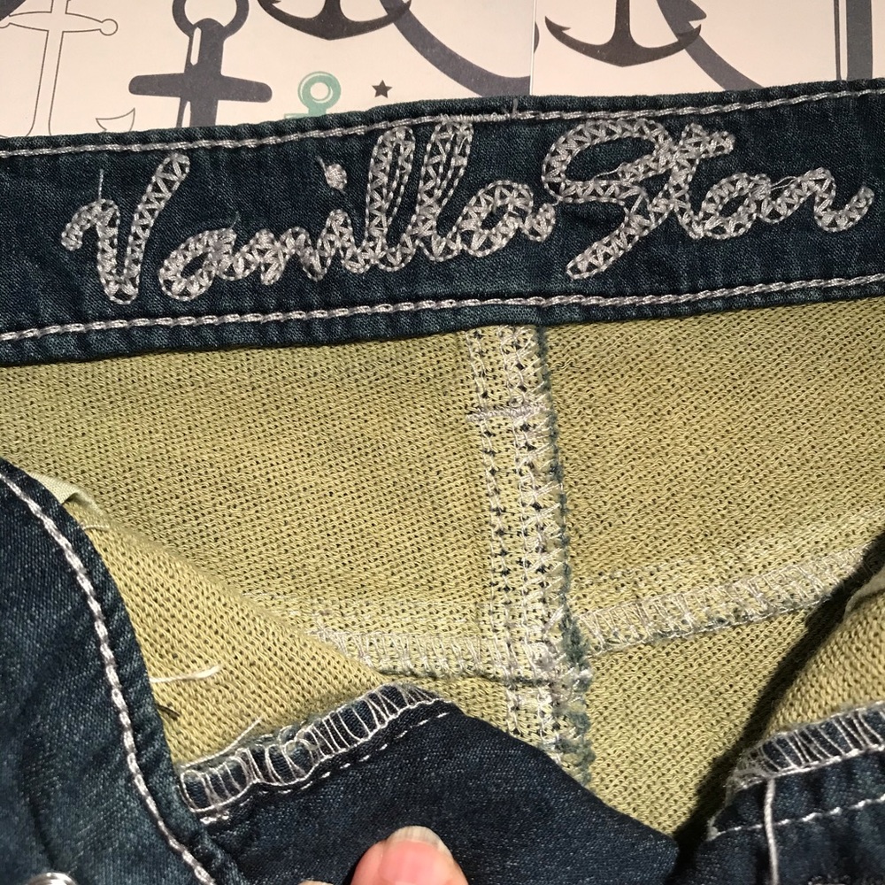 Vanilla Star Blue Jeans Shorts - Picture 3 of 9